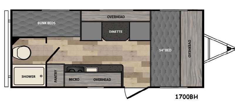 2016 Winnebago Micro Minnie 1700BH - Used Travel Trailer For Sale by Fretz RV in Souderton, Pennsylvania