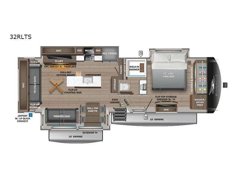 2027 Jayco Pinnacle 32RLTS - New Fifth Wheel For Sale by Fretz RV in Souderton, Pennsylvania features Slideout