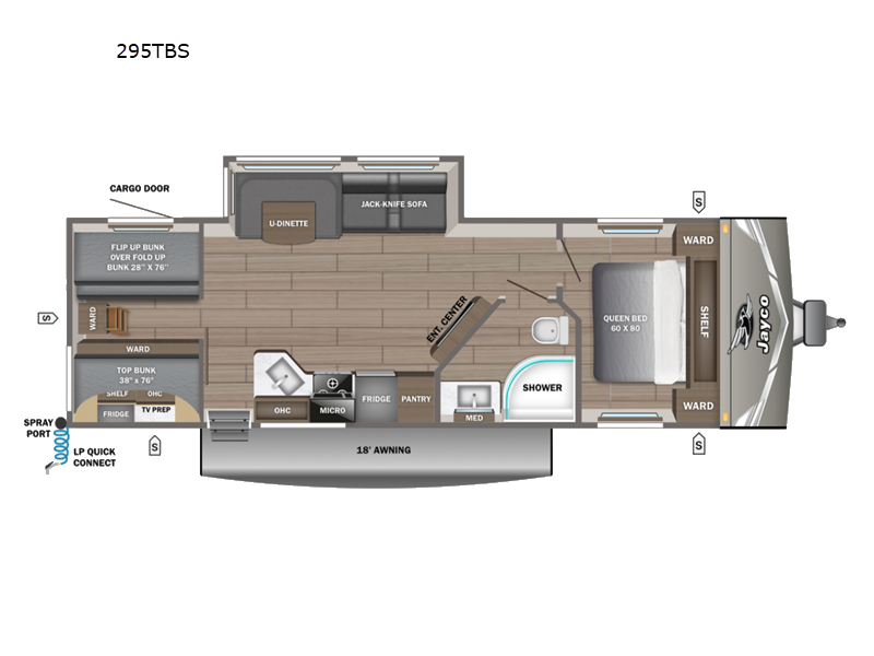 2027 Jayco Jay Flight 295TBS - New Travel Trailer For Sale by Fretz RV in Souderton, Pennsylvania features Slideout