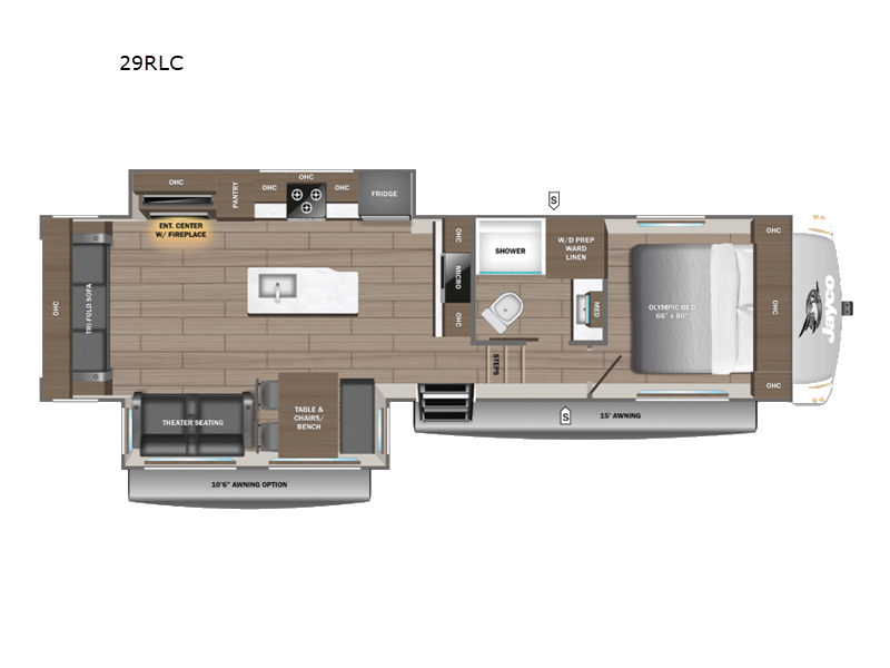 2027 Jayco Eagle 29RLC - New Fifth Wheel For Sale by Fretz RV in Souderton, Pennsylvania features Slideout