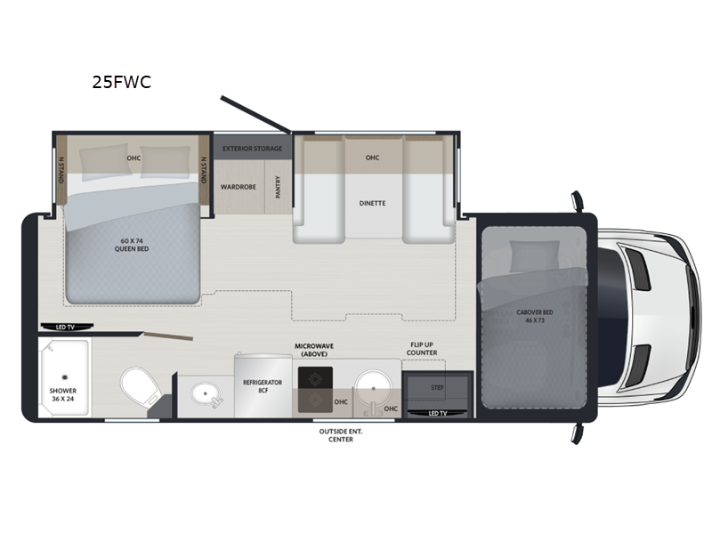 2027 Renegade RV Vienna 25FWC - New Class C For Sale by Fretz RV in Souderton, Pennsylvania features Slideout