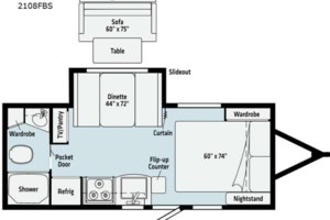 2021 Winnebago Micro Minnie 2108FBS