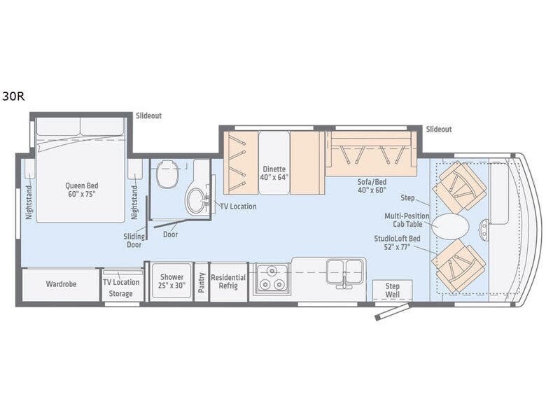 2019 Winnebago Intent 30R - Used Class A For Sale by Fretz RV in Souderton, Pennsylvania features Slideout