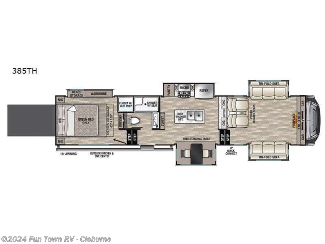 2022 Forest River Cedar Creek 385TH - New Toy Hauler For Sale by Fun Town RV - Cleburne in Cleburne, Texas