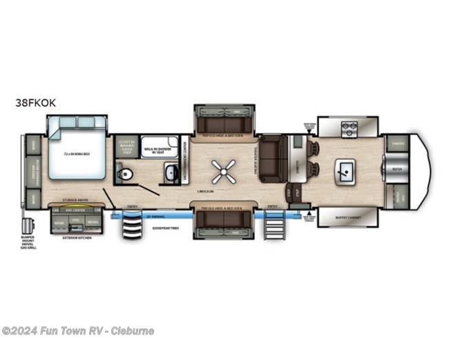 2022 Forest River Sierra 38FKOK - New Fifth Wheel For Sale by Fun Town RV - Cleburne in Cleburne, Texas