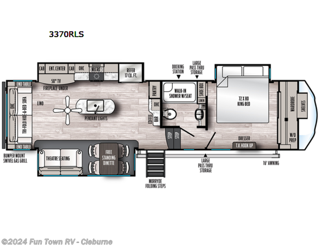 2023 Forest River Sandpiper 3370RLS - New Fifth Wheel For Sale by Fun Town RV - Cleburne in Cleburne, Texas