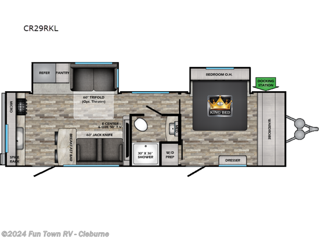 2023 CrossRoads Cruiser Aire CR29RKL - New Travel Trailer For Sale by Fun Town RV - Cleburne in Cleburne, Texas