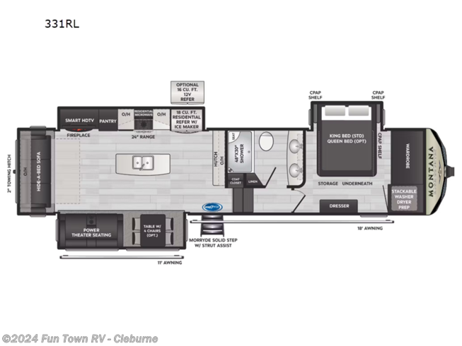 2024 Keystone Montana High Country 331RL - New Fifth Wheel For Sale by Fun Town RV - Cleburne in Cleburne, Texas