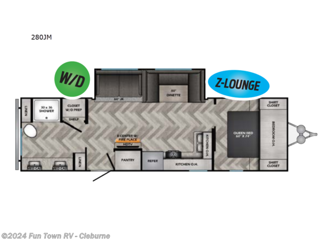 2024 CrossRoads Fun Time 280JM - New Travel Trailer For Sale by Fun Town RV - Cleburne in Cleburne, Texas