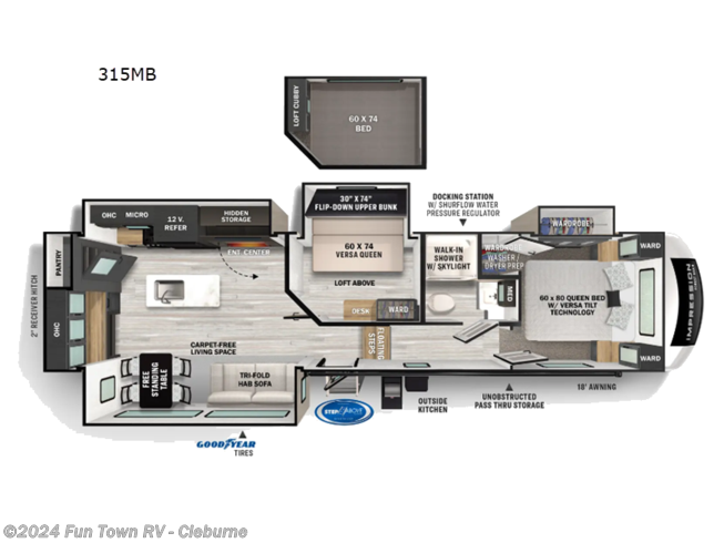 2024 Forest River Impression 315MB - New Fifth Wheel For Sale by Fun Town RV - Cleburne in Cleburne, Texas