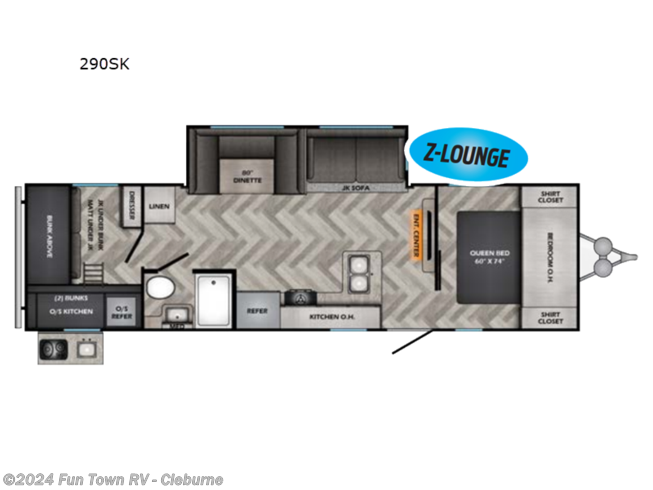 2024 CrossRoads Fun Time 290SK - New Travel Trailer For Sale by Fun Town RV - Cleburne in Cleburne, Texas