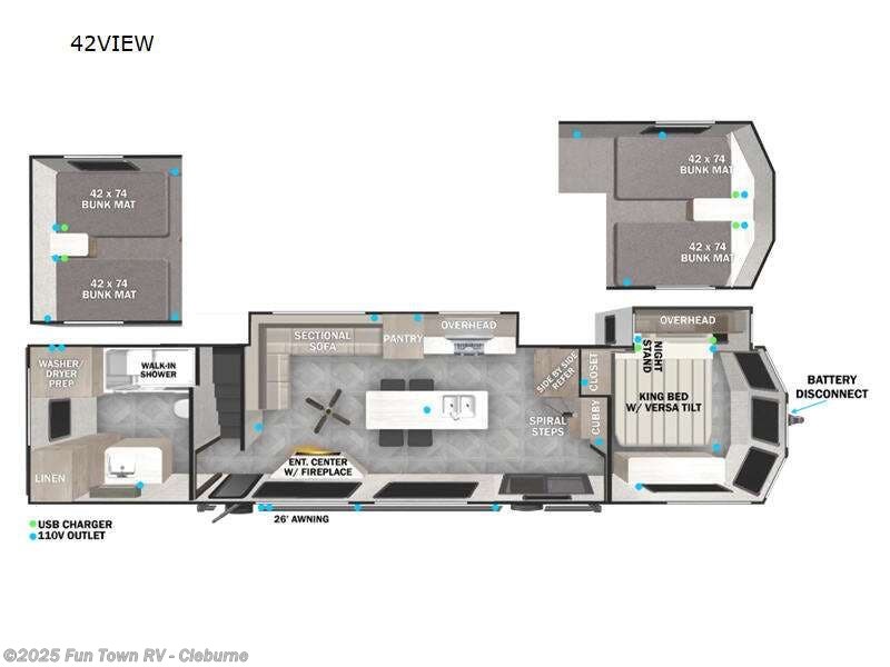 2025 Forest River Wildwood Grand Lodge 42VIEW RV for Sale in Cleburne