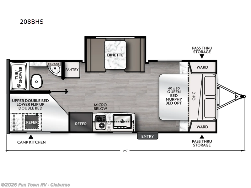 2026 Coachmen Apex Nano 208BHS - New Travel Trailer For Sale by Fun Town RV - Cleburne in Cleburne, Texas features Slideout