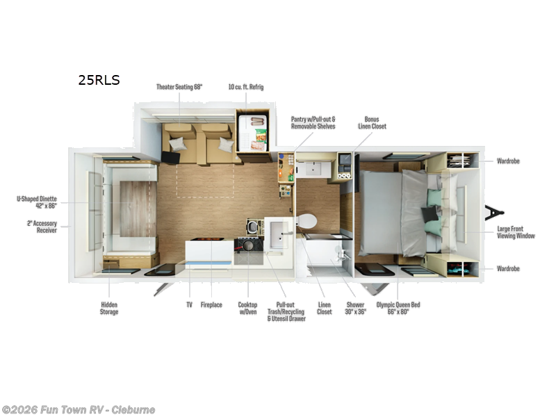 2026 Winnebago Thrive 25RLS - New Travel Trailer For Sale by Fun Town RV - Cleburne in Cleburne, Texas features Slideout
