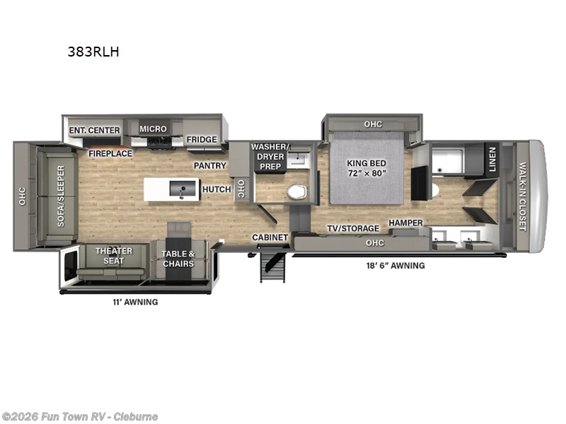 2025 Palomino Columbus 383RLH - New Fifth Wheel For Sale by Fun Town RV - Cleburne in Cleburne, Texas features Slideout