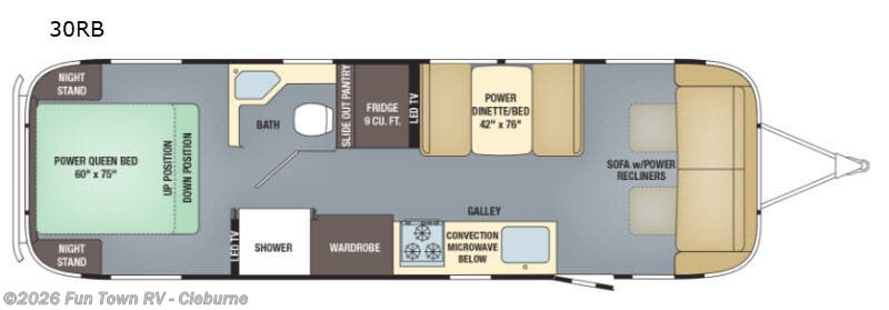2019 Airstream Classic 30RB - Used Travel Trailer For Sale by Fun Town RV - Cleburne in Cleburne, Texas