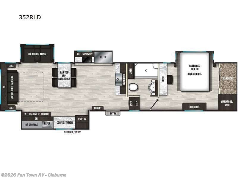 2023 Coachmen Brookstone 352RLD - Used Fifth Wheel For Sale by Fun Town RV - Cleburne in Cleburne, Texas features Slideout