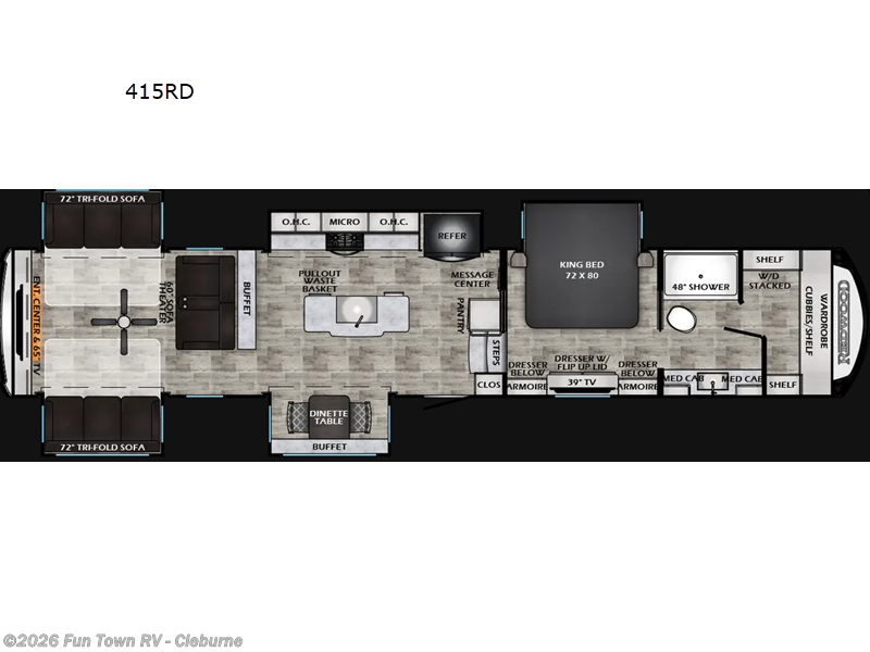 2025 Redwood RV Redwood 415RD - New Fifth Wheel For Sale by Fun Town RV - Cleburne in Cleburne, Texas features Slideout