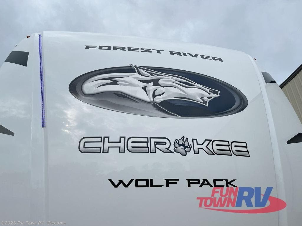 2025 Forest River Cherokee Wolf Pack 365PACK15 5 - New Toy Hauler For Sale by Fun Town RV - Cleburne in Cleburne, Texas features Slideout