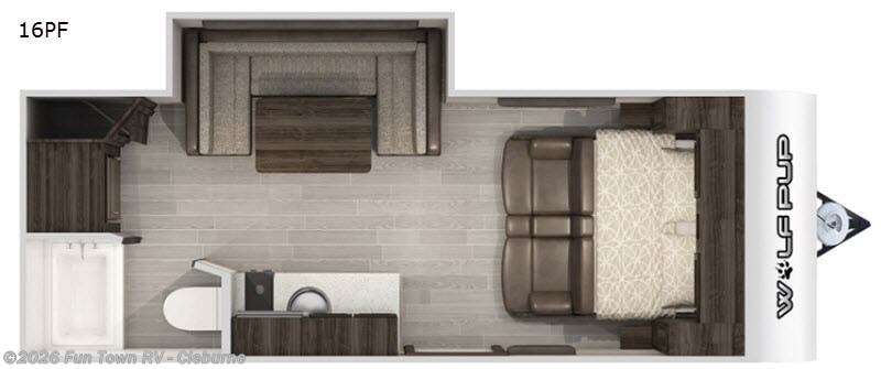 2020 Forest River Cherokee Wolf Pup 16PF - Used Travel Trailer For Sale by Fun Town RV - Cleburne in Cleburne, Texas features Slideout