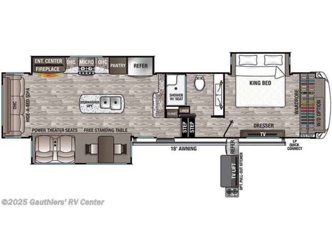 Rgg25351 2021 Forest River Cedar Creek Hathaway Edition 36ck2 Fifth Wheel For Sale In Scott La