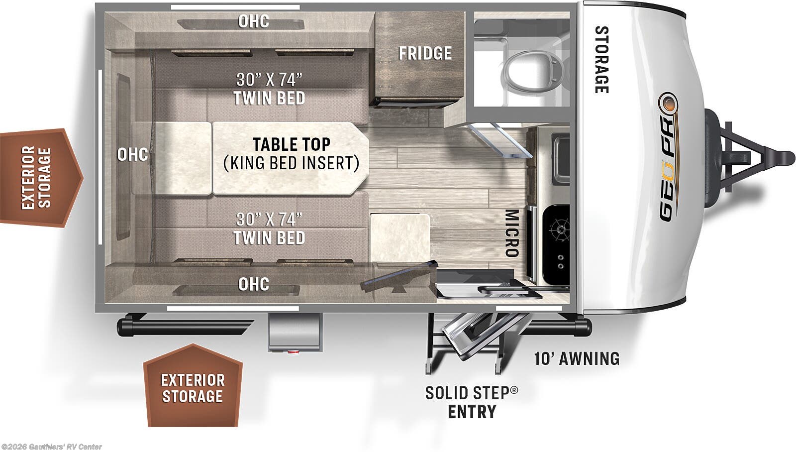 2022 Forest River Rockwood Geo Pro G15TB RV for Sale in Scott, LA 70583