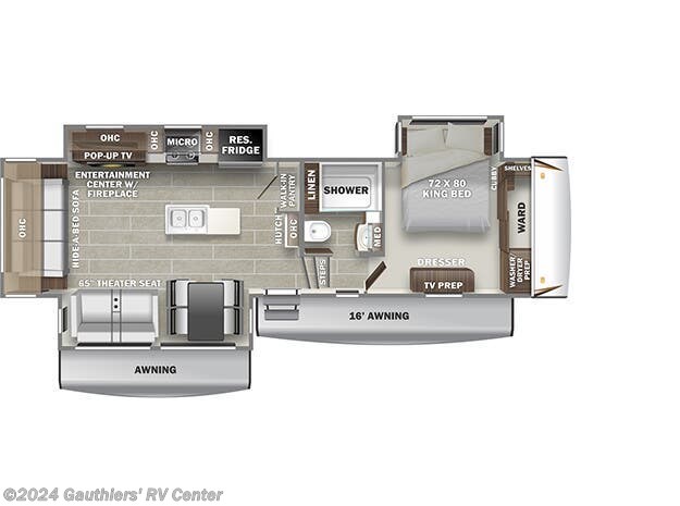 2022 Prime Time Sanibel 3102WB - New Fifth Wheel For Sale by Gauthiers&#39; RV Center in Scott, Louisiana features Power Roof Vent, Medicine Cabinet, Roof Vents, Air Conditioning, CO Detector