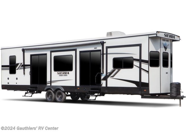 Stock image for Forest River Sierra Destination Trailer.  Options, colors, and floorplan may vary.