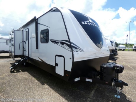 &lt;p&gt;&lt;span style=&quot;font-size: 14pt;&quot;&gt;&lt;strong&gt;DOUBLE SLIDE REAR KITCHEN TRAVEL TRAILER W/ ELECTRIC STABILIZER JACKS, OUTSIDE KITCHEN, TWO A/C UNITS, THEATER SEATING, AND 12 VOLT 10 CU FT REFRIGERATOR.&lt;/strong&gt;&lt;/span&gt;&lt;/p&gt;