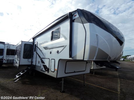 &lt;p&gt;&lt;span style=&quot;font-size: 14pt;&quot;&gt;&lt;strong&gt;TRIPLE SLIDE REAR LIVING FIFTH WHEEL W/ 6 POINT AUTO LEVELING, TWO A/C UNITS, KING BED, THEATER SEATING, FIREPLACE, AND 17 CU FT REFRIGERATOR.&lt;/strong&gt;&lt;/span&gt;&lt;/p&gt;