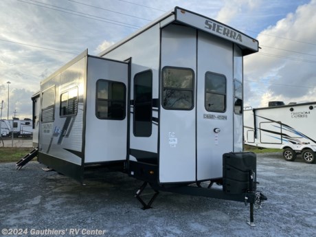 &lt;p&gt;&lt;span style=&quot;font-size: 14pt;&quot;&gt;&lt;strong&gt;TRIPLE SLIDE FRONT LIVING DESTINATION TRAILER W/ THEATER SEATING, FIREPLACE, RESIDENTIAL REFRIGERATOR, KING BED, AND WASHER-DRYER PREP.&lt;/strong&gt;&lt;/span&gt;&lt;/p&gt;