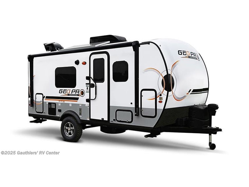 Stock image for Forest River Rockwood Geo Pro. Options, colors, and floorplan may vary.
