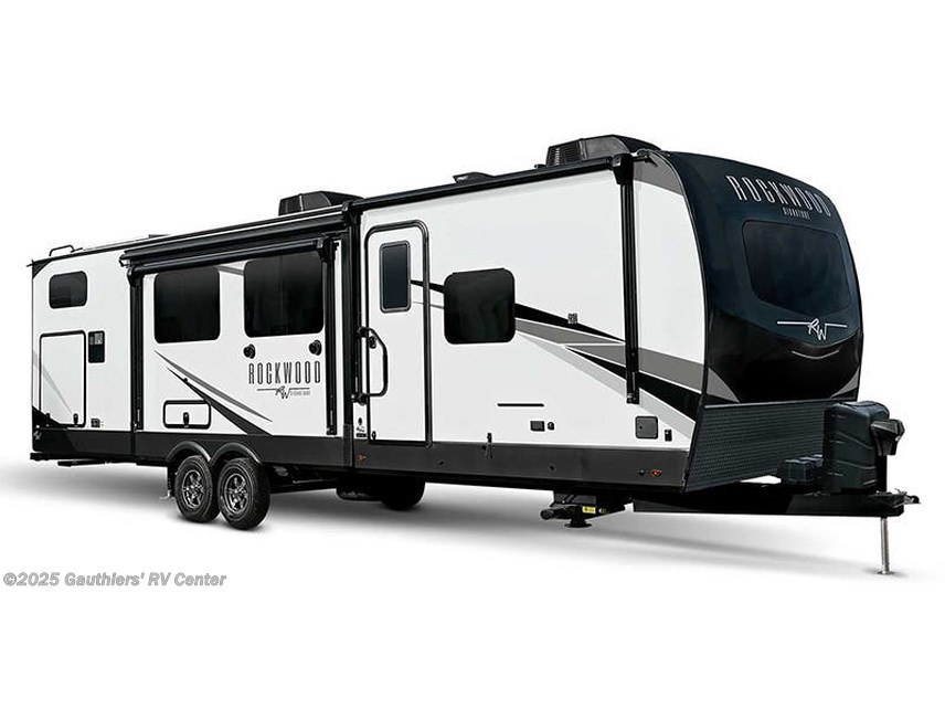 Stock Image for Forest River Rockwood Signature. Options, colors, and floorplan may vary.