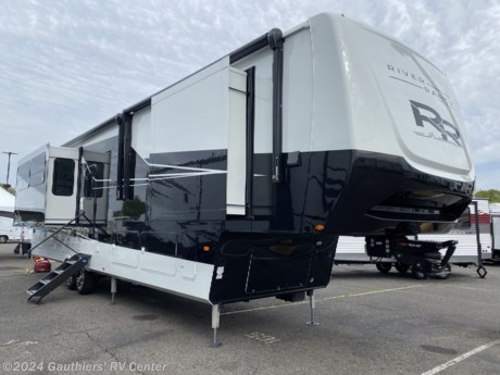 &lt;p&gt;&lt;span style=&quot;font-size: 14pt;&quot;&gt;&lt;strong&gt;FOUR SLIDE REAR LIVING FIFTH WHEEL W/SIX POINT HYDRAULIC AUTO LEVELING, THREE A/C&#39;S, DUAL PANE WINDOWS, TWO FIREPLACES, RESIDENTIAL REFRIGERATOR &amp;amp;WASHER/DRYER PREP&lt;/strong&gt;&lt;/span&gt;&lt;/p&gt;