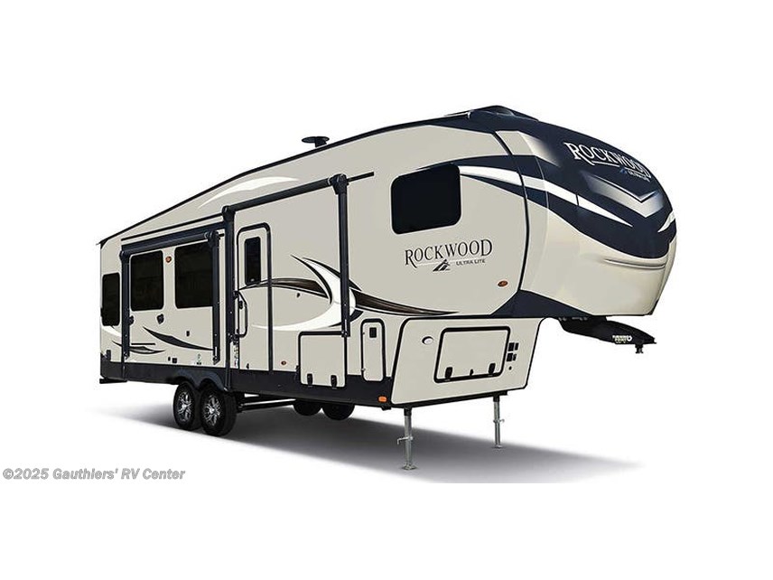 Stock Image for Forrest River Rockwood Ultra Lite. Options, colors, and floorplan may vary.