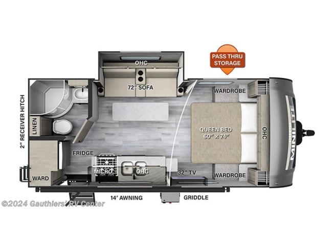 Stock Image for Forest River Rockwood Mini LIte. Options, colors, and floorplan may vary.