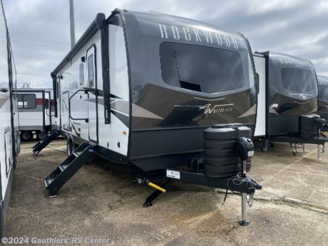 &lt;p&gt;&lt;span style=&quot;font-size: 14pt;&quot;&gt;&lt;strong&gt;DOUBLE SLIDE REAR KITCHEN TRAVEL TRAILER W/ TWO A/C UNITS, ELECTRIC STABILIZER JACKS, ROOFTOP SOLAR PANEL, THEATER SEATING, FIREPLACE, AND 12 VOLT 10 CU FT REFRIGERATOR.&lt;/strong&gt;&lt;/span&gt;&lt;/p&gt;