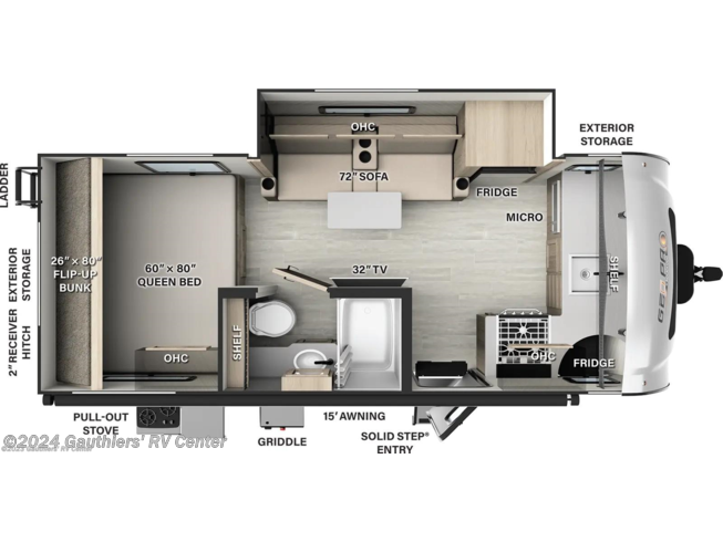 2024 Forest River Rockwood Geo Pro G20FKS - New Travel Trailer For Sale by Gauthiers