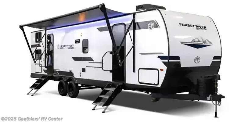 Stock image for Forest River Surveyor Legend X Camp. Options, colors, and floorplan may vary.
