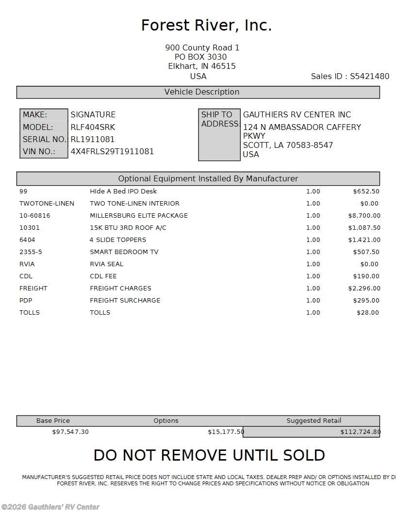 2026 Rockwood Signature 404SRK by Forest River from Gauthiers' RV Center in Scott, Louisiana