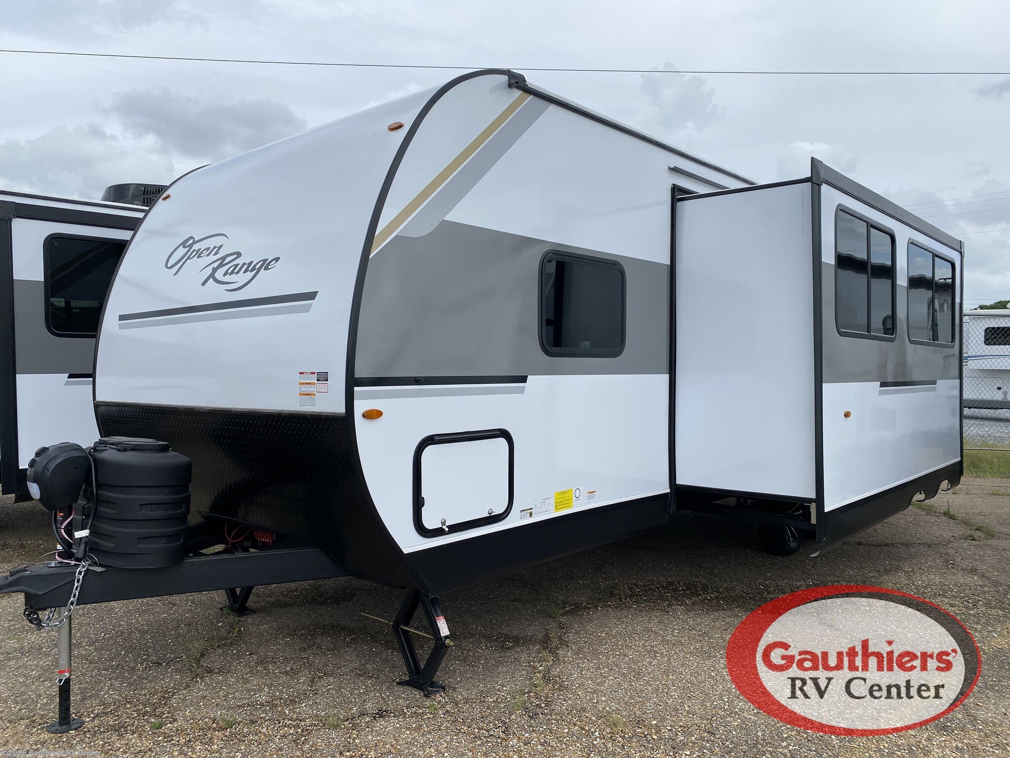 2026 Highland Ridge Open Range Colt 26DBS - New Travel Trailer For Sale by Gauthiers' RV Center in Scott, Louisiana features TV, Awning, Detachable Power Cord, Microwave, Skylight