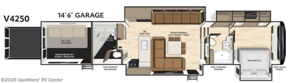 Floorplan of 2027 Axiom Vendetta V4250