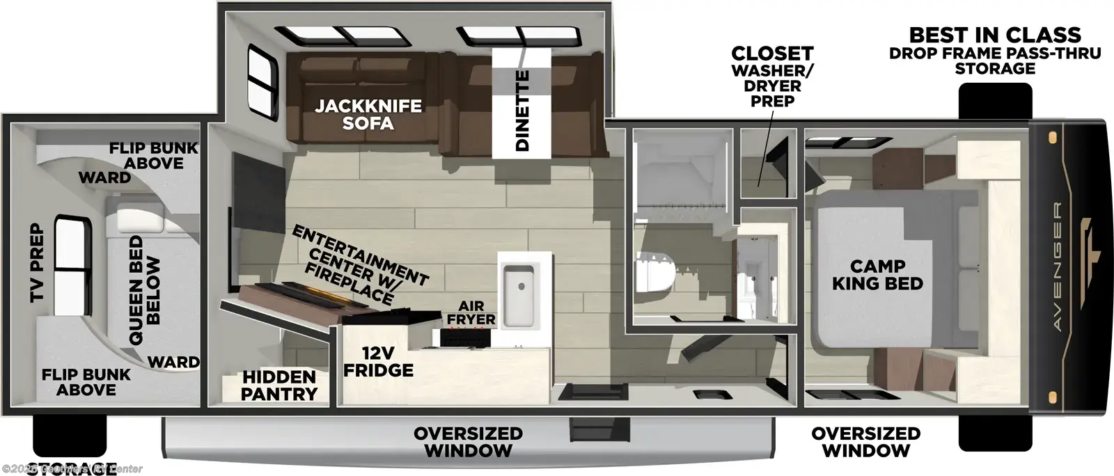 2027 Prime Time Avenger 28QBS - New Travel Trailer For Sale by Gauthiers' RV Center in Scott, Louisiana
