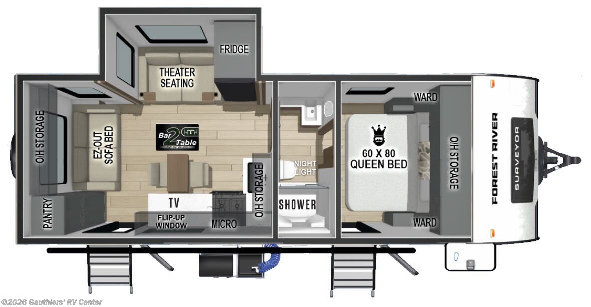2027 Forest River Surveyor Legend 242RDLE - New Travel Trailer For Sale by Gauthiers' RV Center in Scott, Louisiana