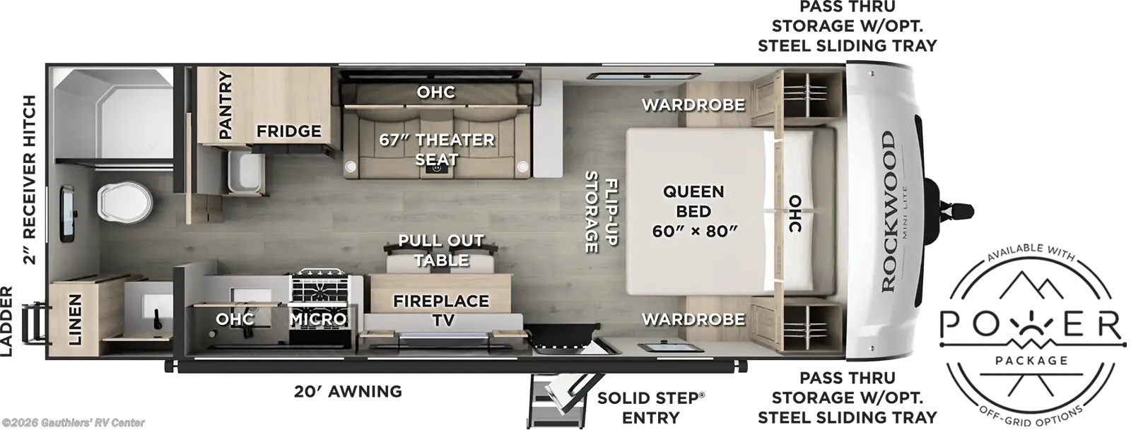2026 Forest River Rockwood Mini Lite 2524FBT - New Travel Trailer For Sale by Gauthiers' RV Center in Scott, Louisiana