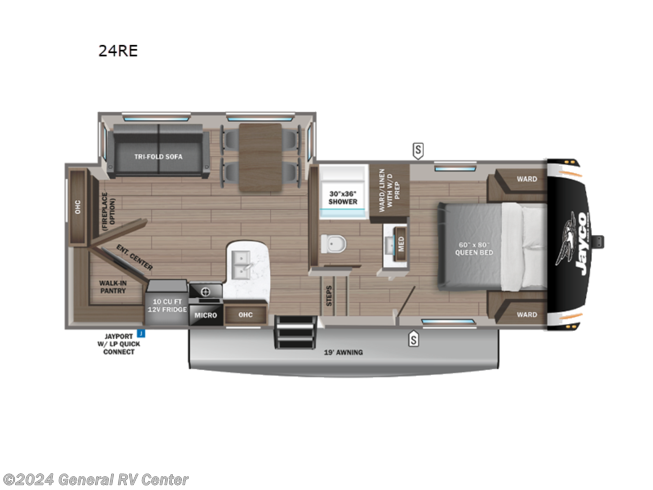 2023 Jayco Eagle HT 24RE - New Fifth Wheel For Sale by General RV Center in Brownstown Township, Michigan