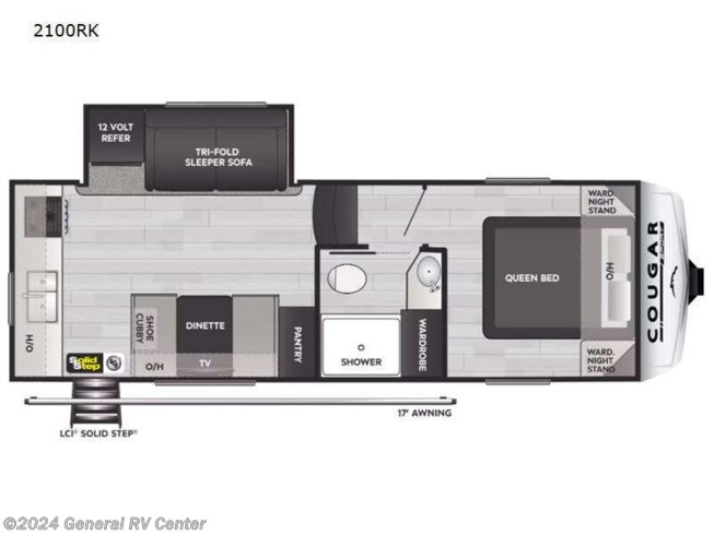 2024 Keystone Cougar Sport 2100RK - New Fifth Wheel For Sale by General RV Center in Mount Clemens, Michigan