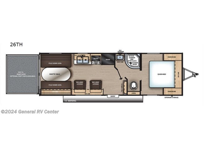 2019 Coachmen Catalina Trail Blazer 26TH - Used Toy Hauler For Sale by General RV Center in Mount Clemens, Michigan
