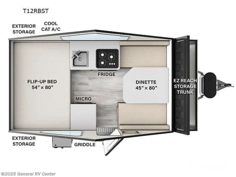 2023 Forest River Flagstaff T12RBST - Used Popup For Sale by General RV Center in Mount Clemens, Michigan
