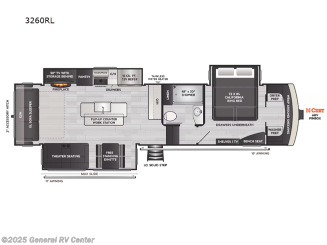 2023 Keystone Arcadia 3260RL - New Fifth Wheel For Sale by General RV Center in Elizabethtown, Pennsylvania